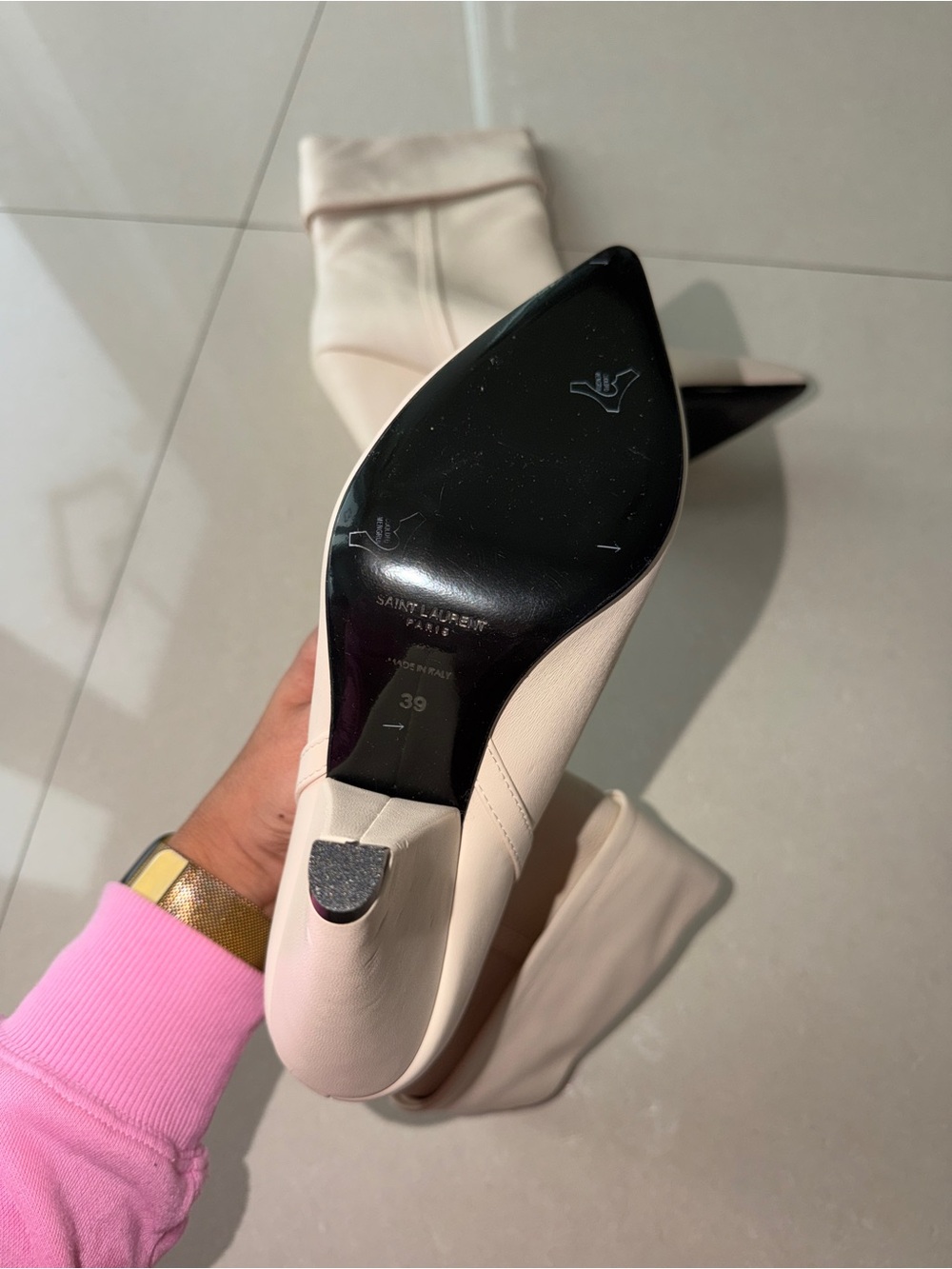 Niki Booties Pointed Toe Ivory - Picture 6 of 8
